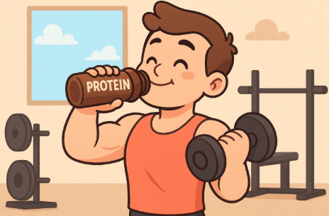 운동 전 단백질 부스터 효과