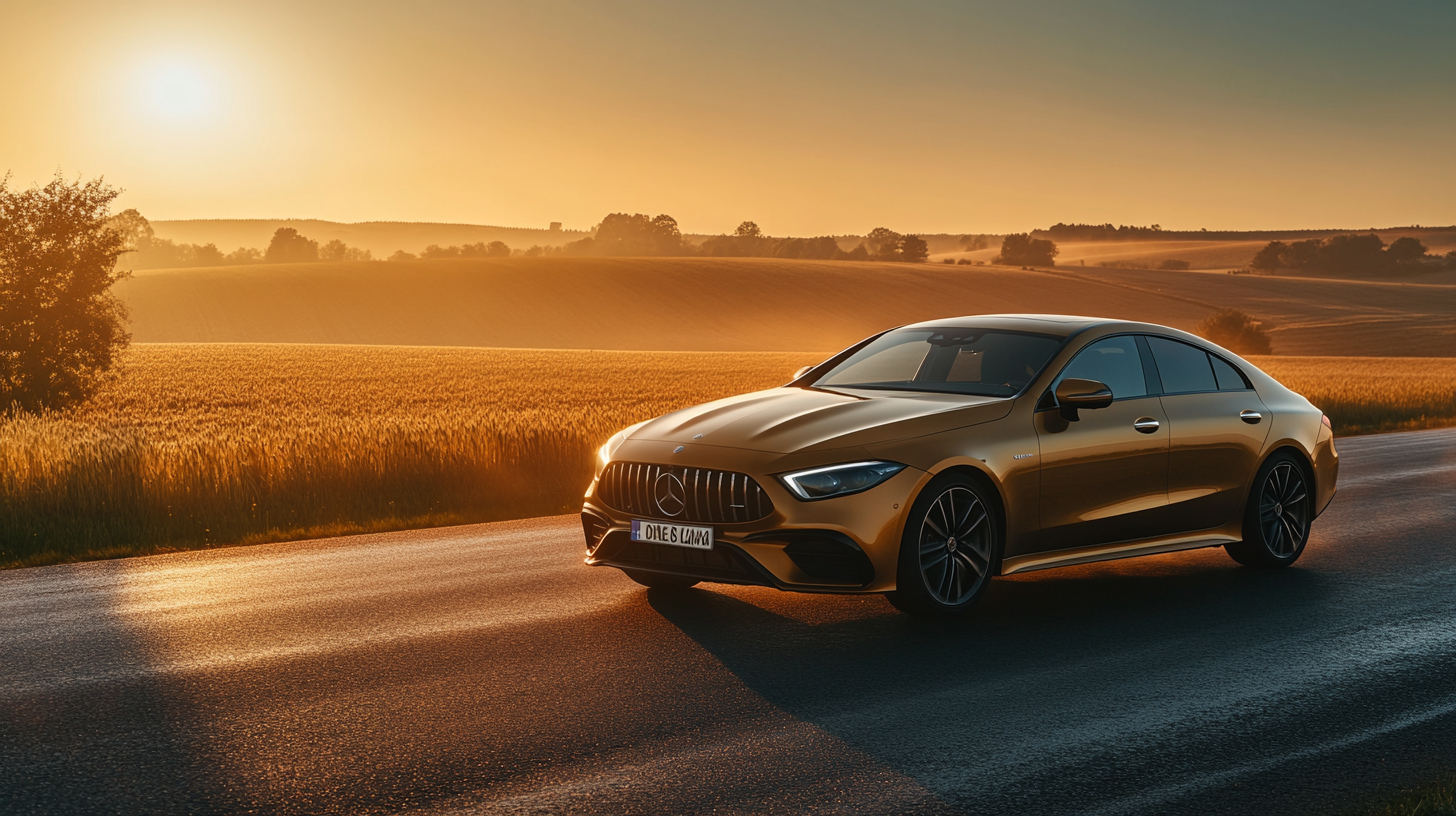 신차 주행하는 사진