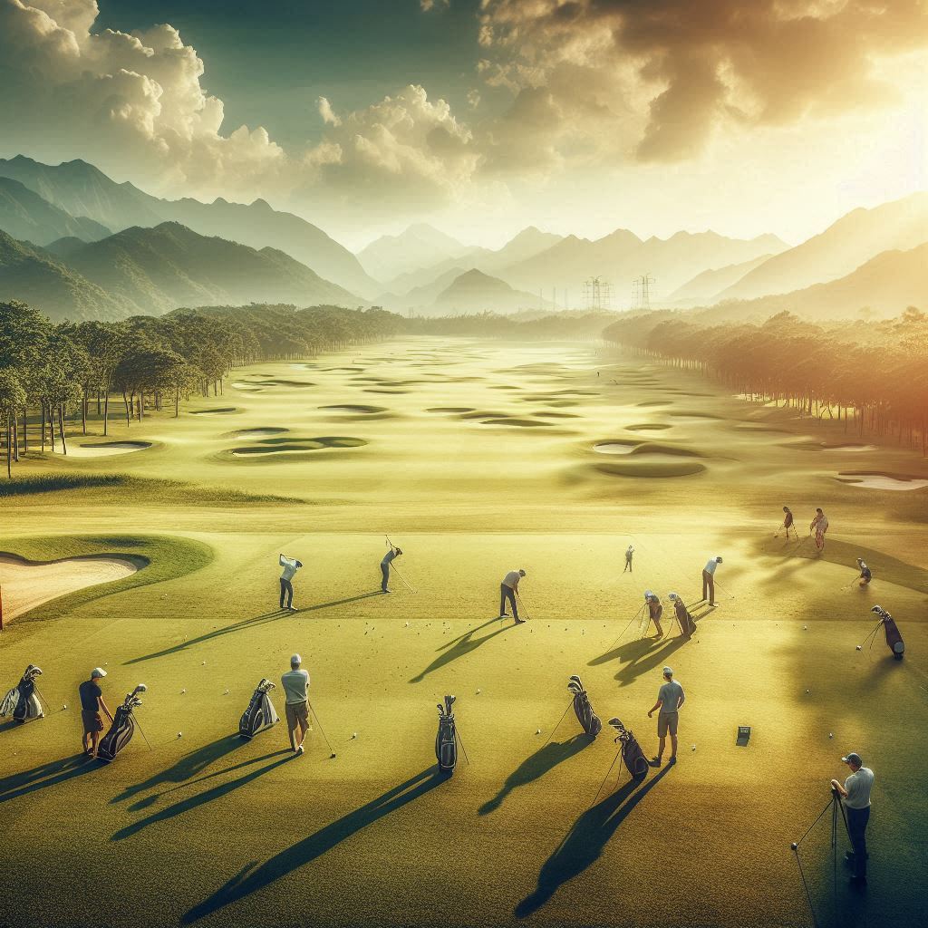 실외골프연습장 배경