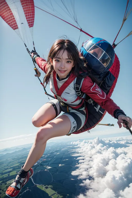 Stable diffusion AI Picture-Paragliding