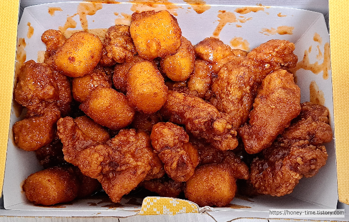 맘스터치 케이준 떡강정 R