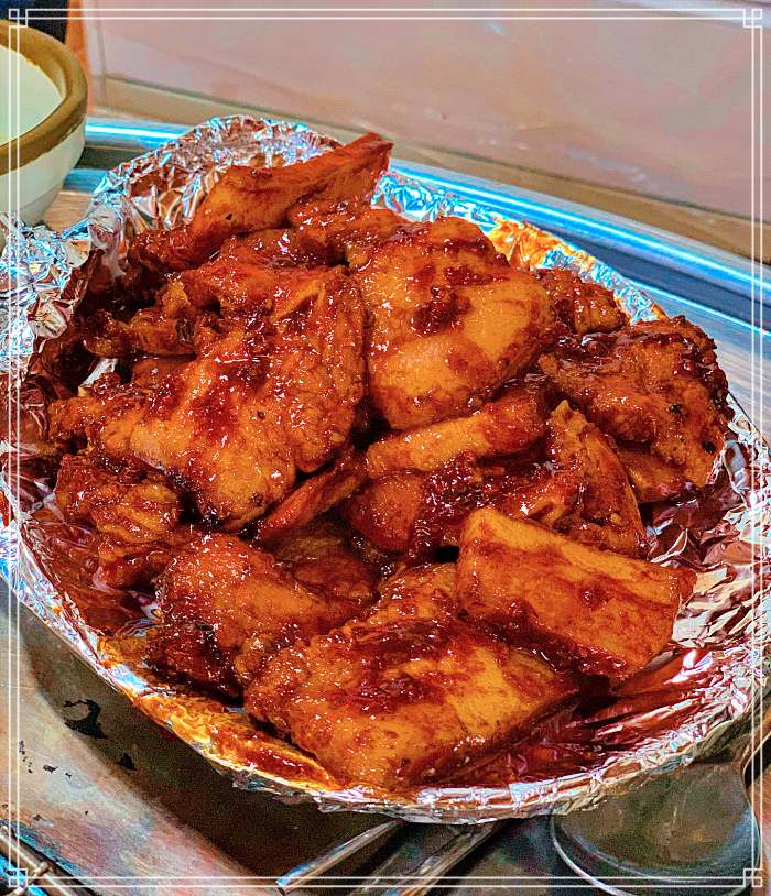 김천, 지례 흑돼지골목 맛집 원조 흑돼지 불고기 연탄구이, 석쇠 구이