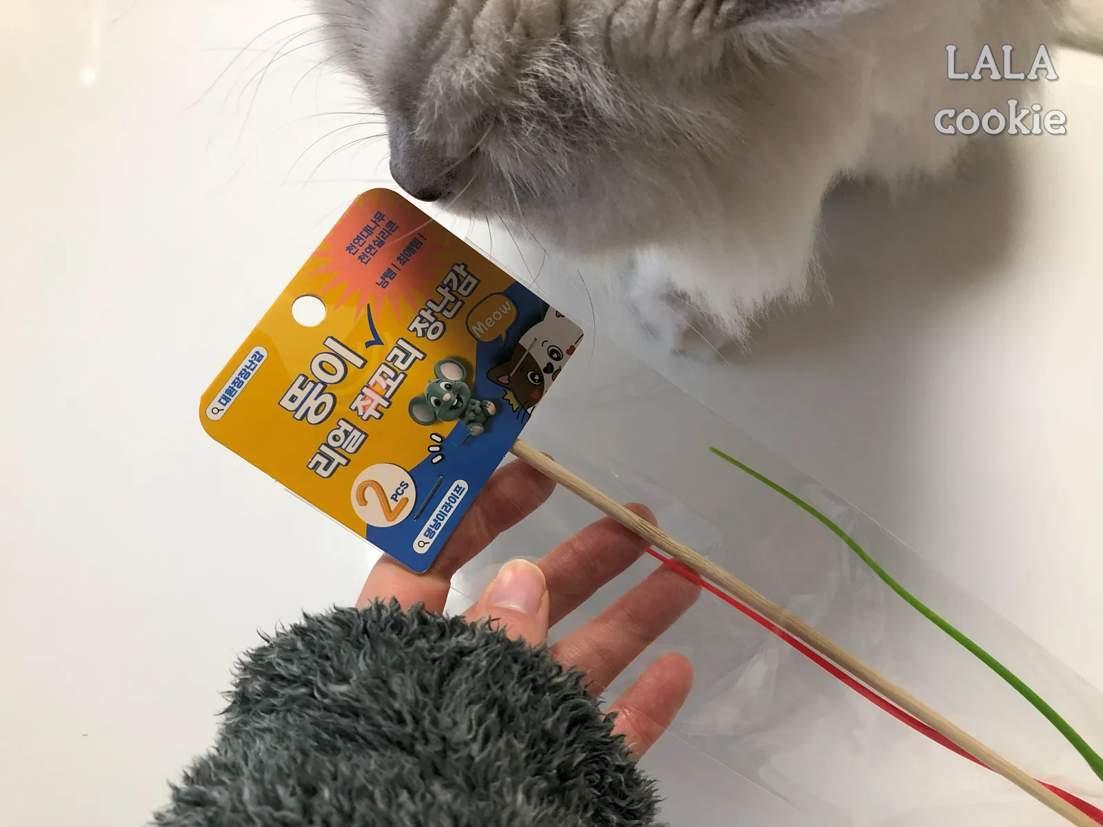 고양이-장난감-쥐꼬리-포장된-모습