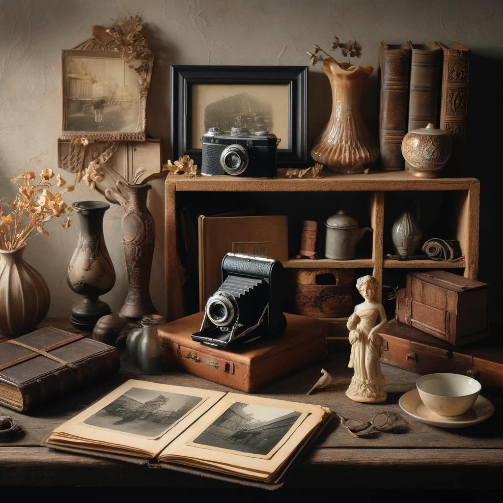 향수와 역사를 불러일으키는 아늑한 거실