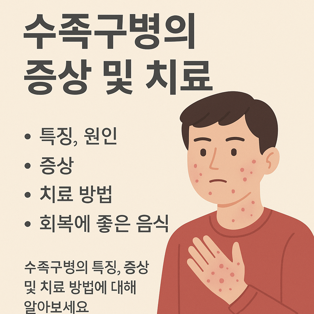 수족구 병 증상과 치료법, 회복에 좋은 음식까지 총 정리!