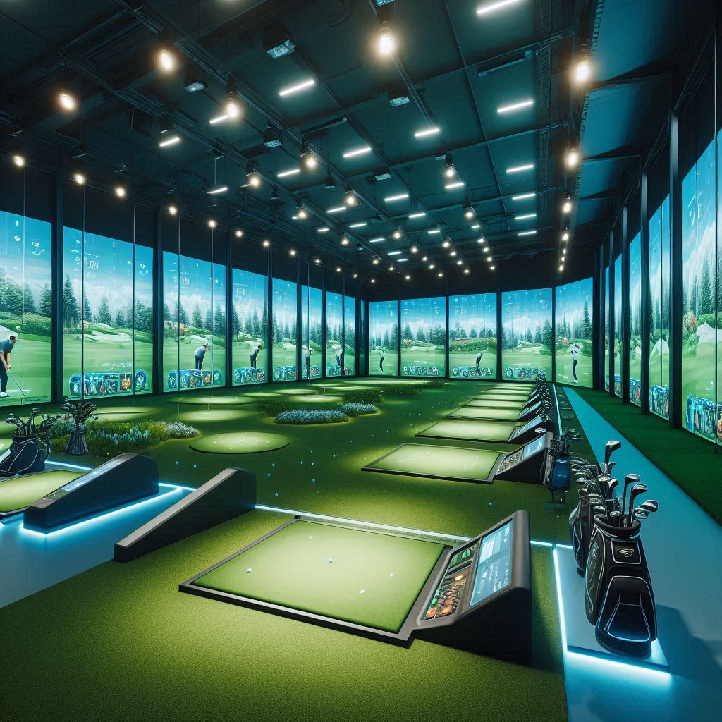 실내골프연습장 배경