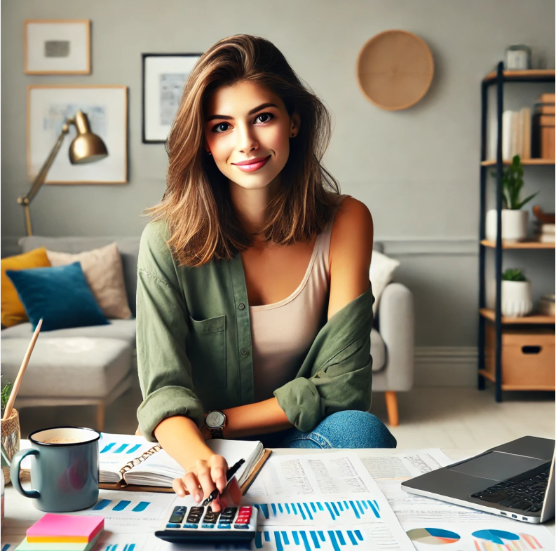 30대 미혼 여성 재테크 시작하는 모습