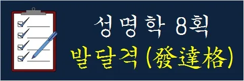 성명학-8획-발달격