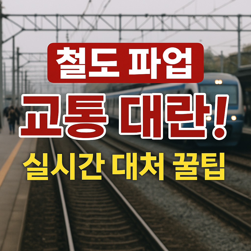 철도노조 무기한 파업 돌입 🚨 수도권 교통 대란 예고