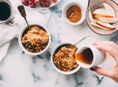 오트밀 가루 스무디