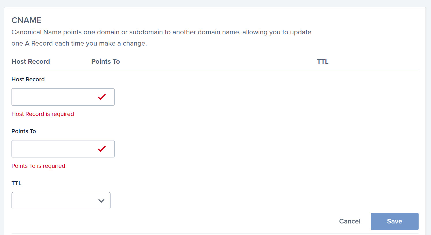 CNAME 레코드 추가하기