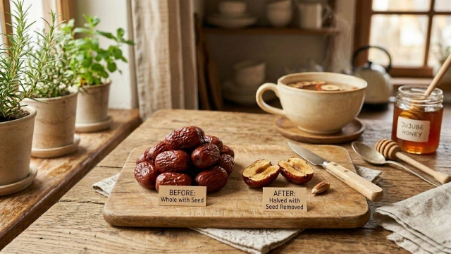 대추 씨 제거 전후 쓴맛 단맛 차이 비교