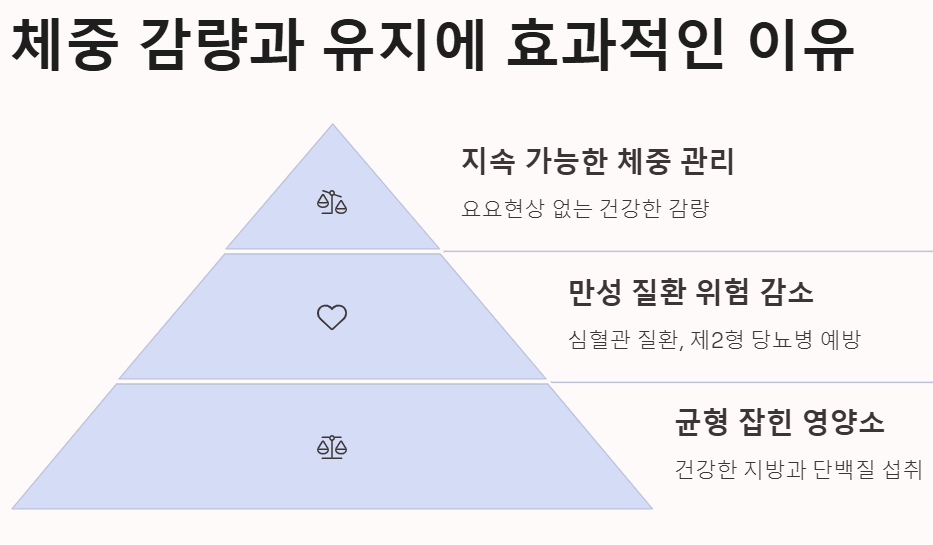 체중 감량과 유지에 효과적인 이유