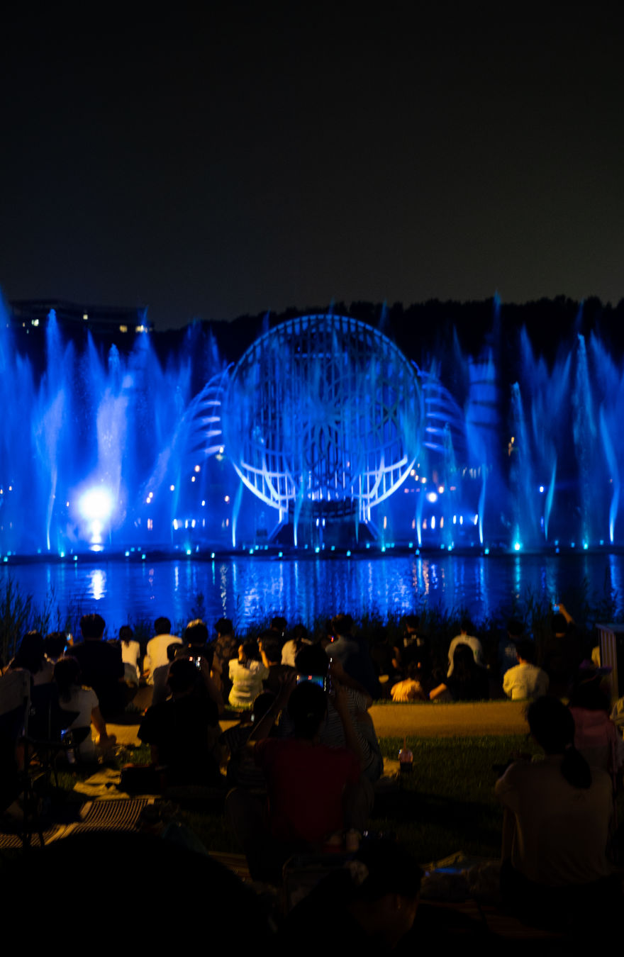 동탄호수공원 루나쇼 모습