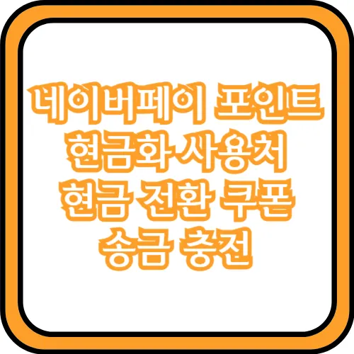 네이버페이 포인트 현금 전환