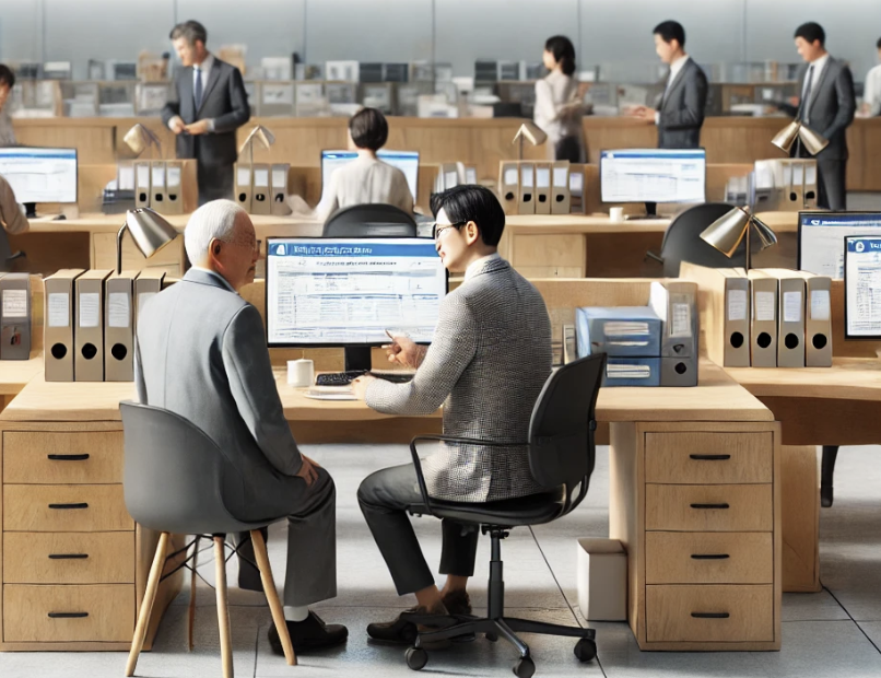 국민연금을 상담중