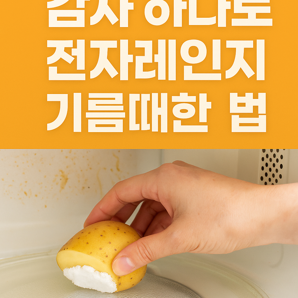 감자 하나로 전자레인지 기름때 말끔히 제거하는 법