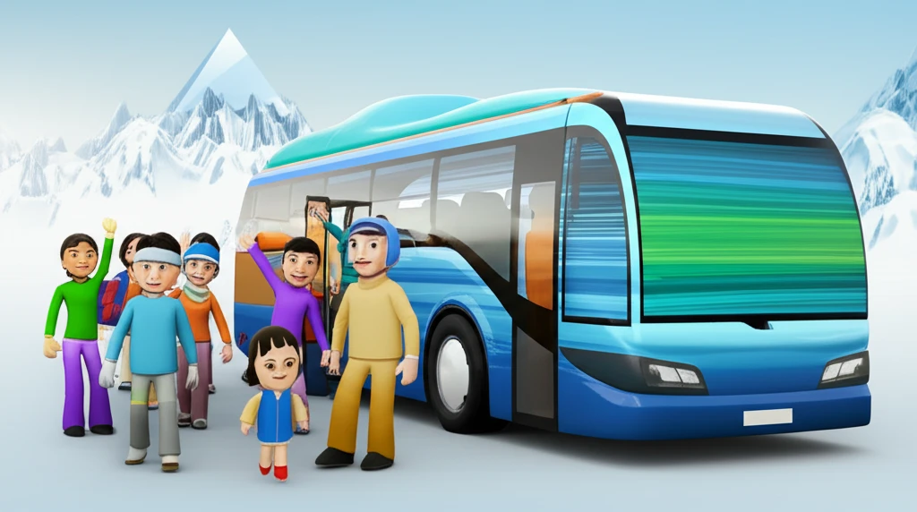 봅비오 알파인 스키 경기장 직관을 위..