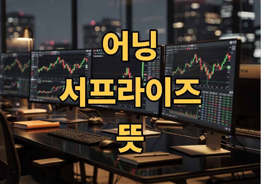 어닝 서프라이즈 뜻 쉽게 정리