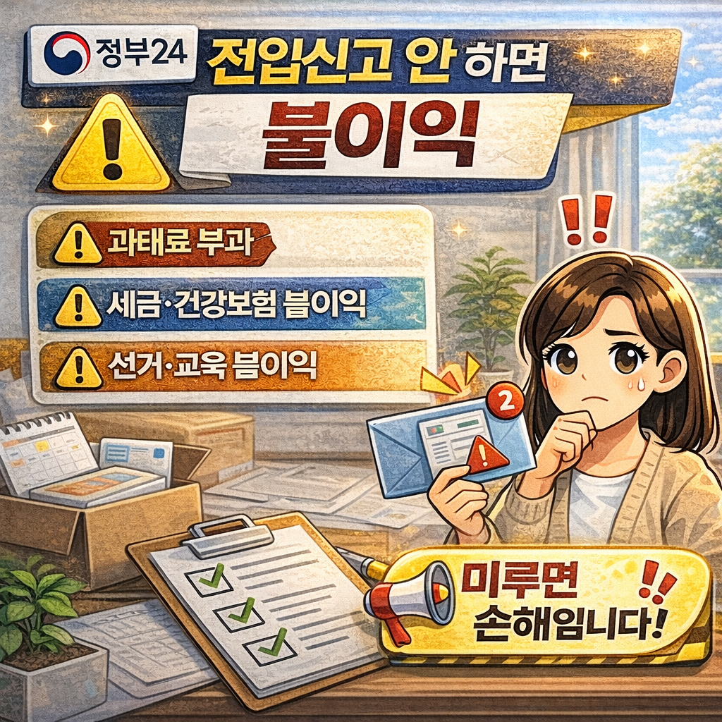 전입신고 안 하면 생기는 불이익 정리