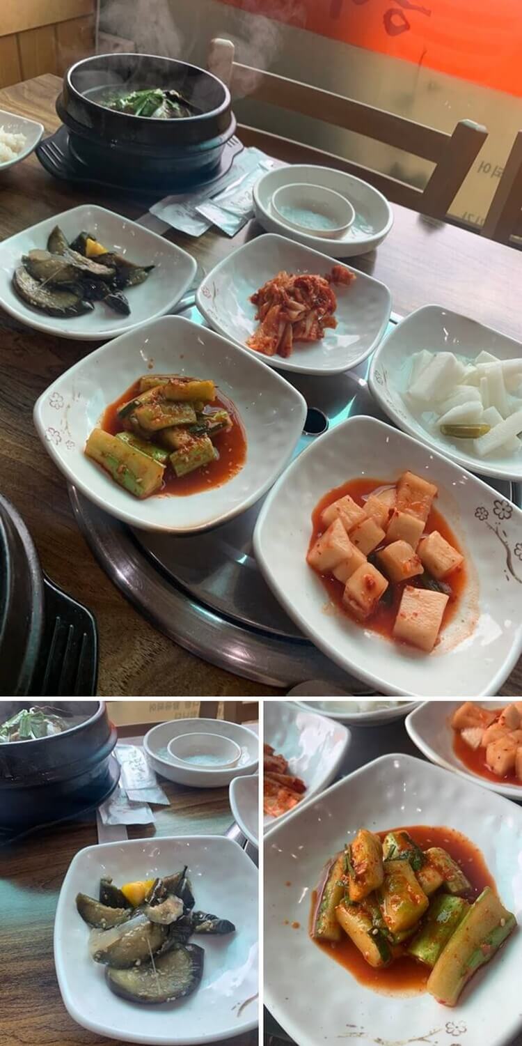 기본 반찬들