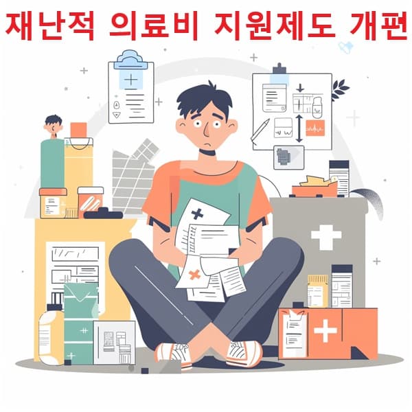 재난적 의료비 지원 개념을 설명하는 인포그래픽