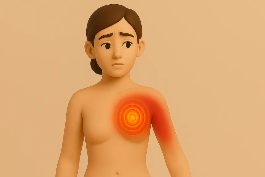 왼쪽 겨드랑이 밑 통증