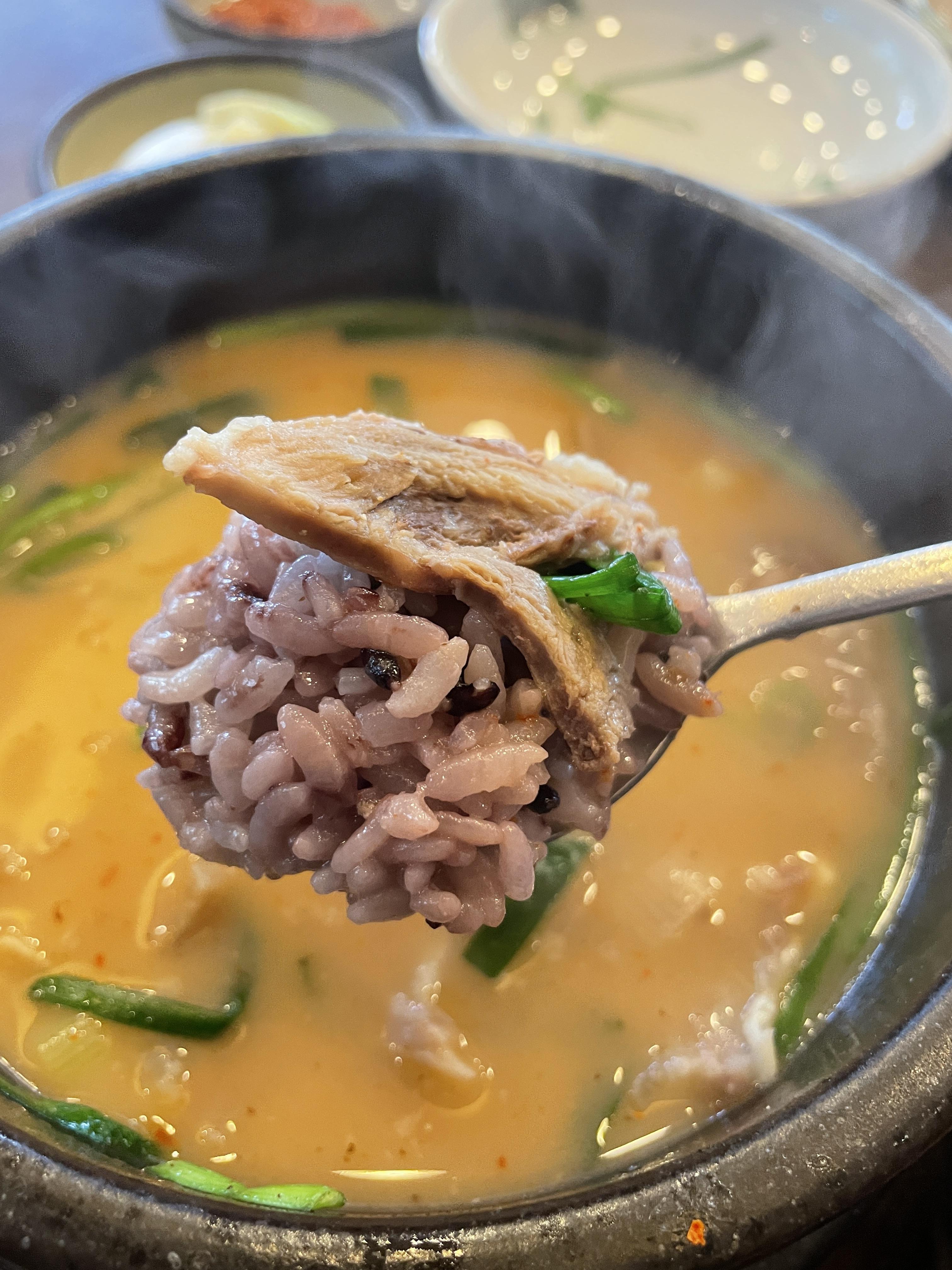 순대국 한숟가락