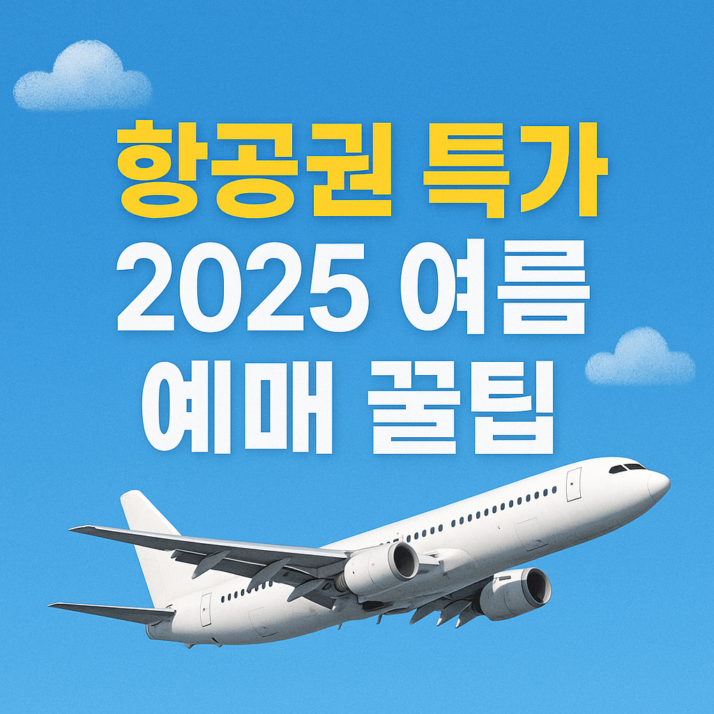 항공권 특가 2025 여름 예매 꿀팁