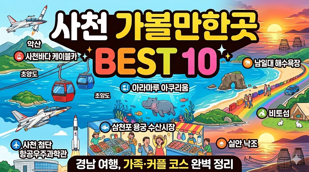 사천 가볼만한곳 베스트10
