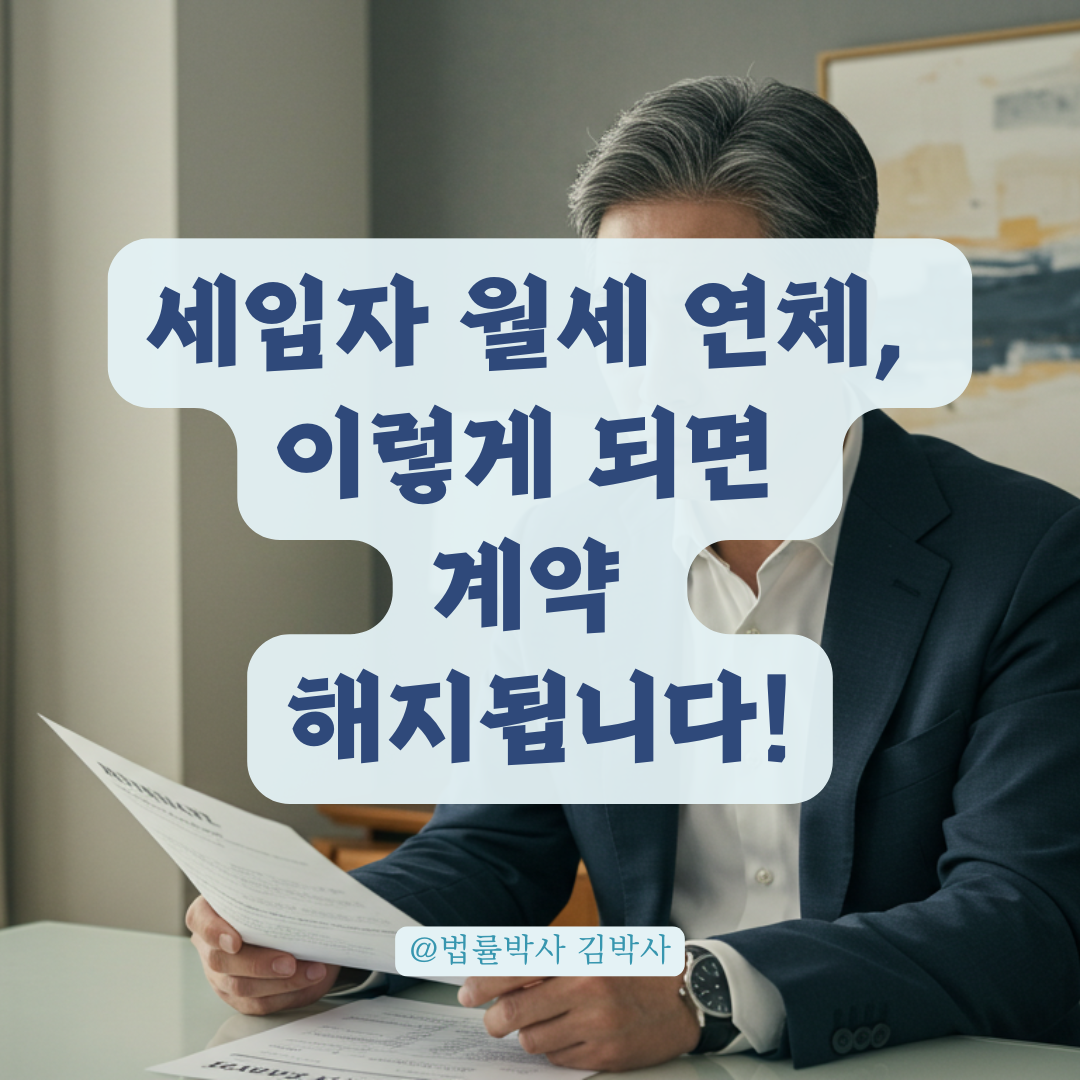 월세 연체 반복하는 세입자, 법적으로 계약 해지할 수 있는 기준 정리.