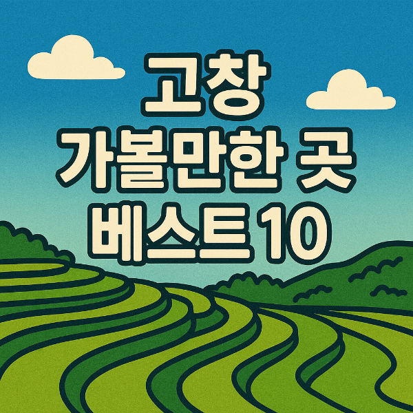 고창 가볼만한곳 베스트10