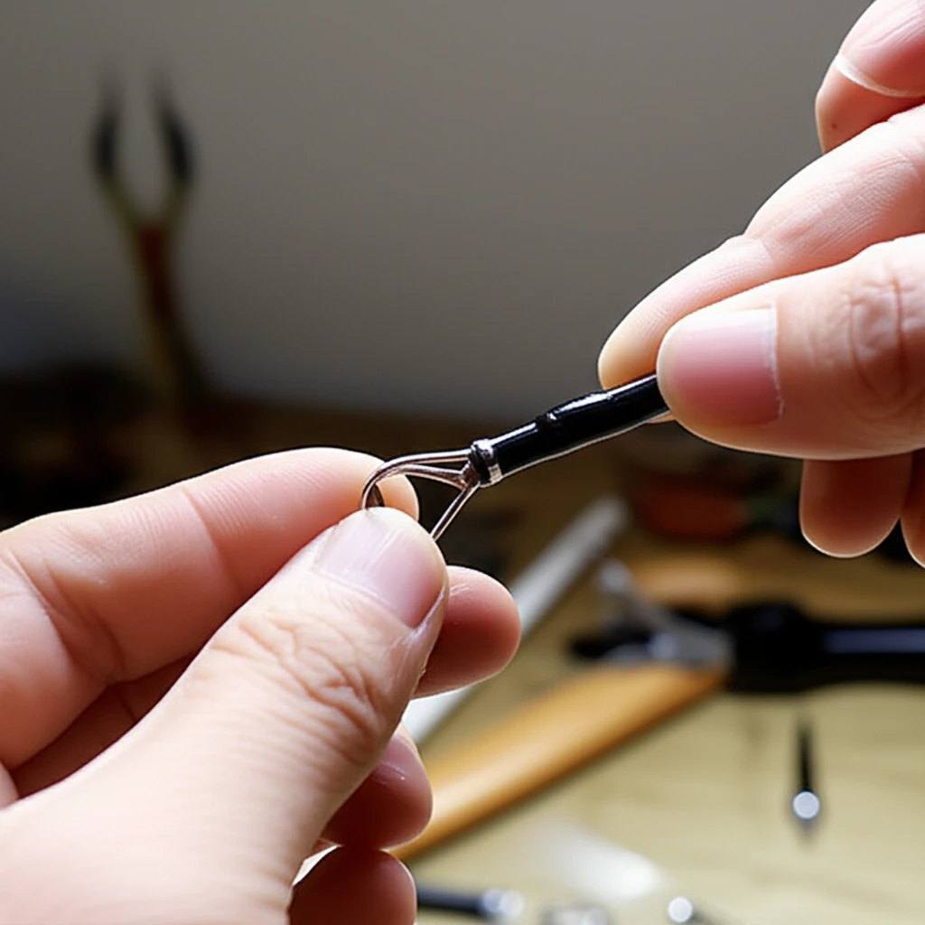 부러진 낚시대 초릿대, 교체로 새 낚