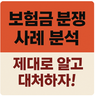 보험금 분쟁사례