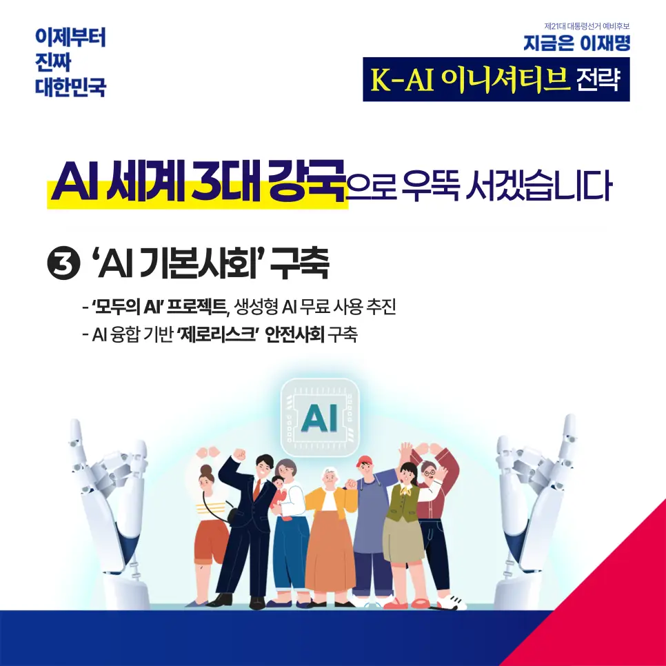 K-AI 이니셔티브를 확보할 이재명의 약속