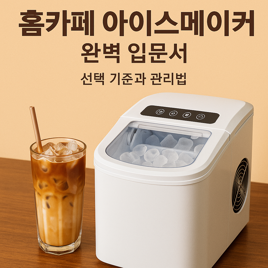 홈카페 아이스메이커 완벽 입문서