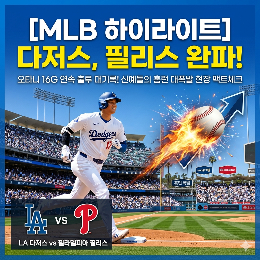 MLB 경기 일정 확인하기