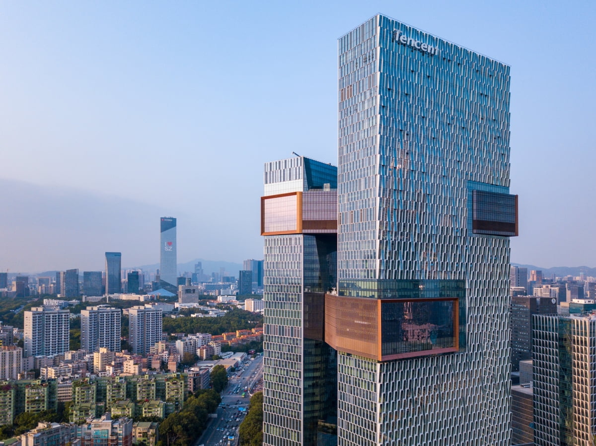 중국 선전 텐센트 본사.