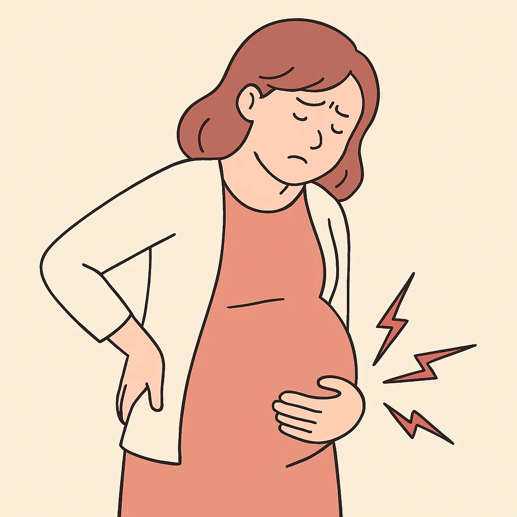 임신 중 오른쪽 아랫배 통증, 정상일까? 걱정되는 초기 증상 총정리