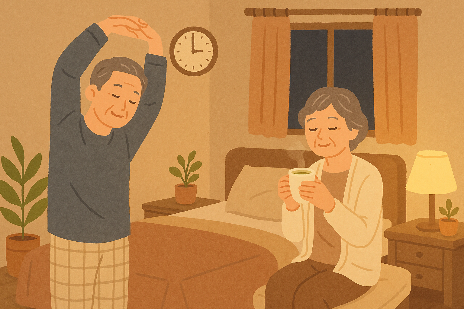 잠이 보약! 숙면 유도하는 시니어 수면 루틴 공개