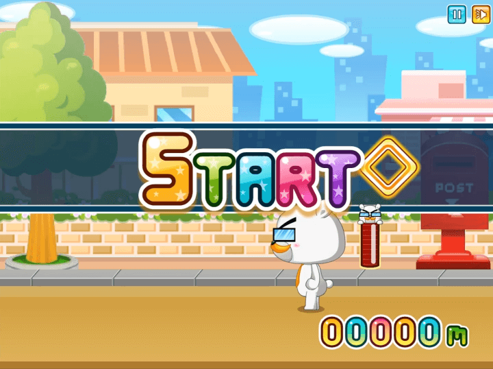 도망쳐-곰씨-플래시게임-시작-화면