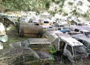 폐차되는 경유 차량