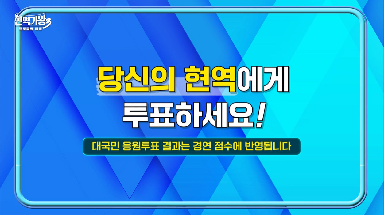 당신의 현역에게 투표하세요