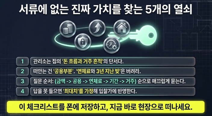서류에 없는 진짜 가치를 찾는 5개의 열쇠