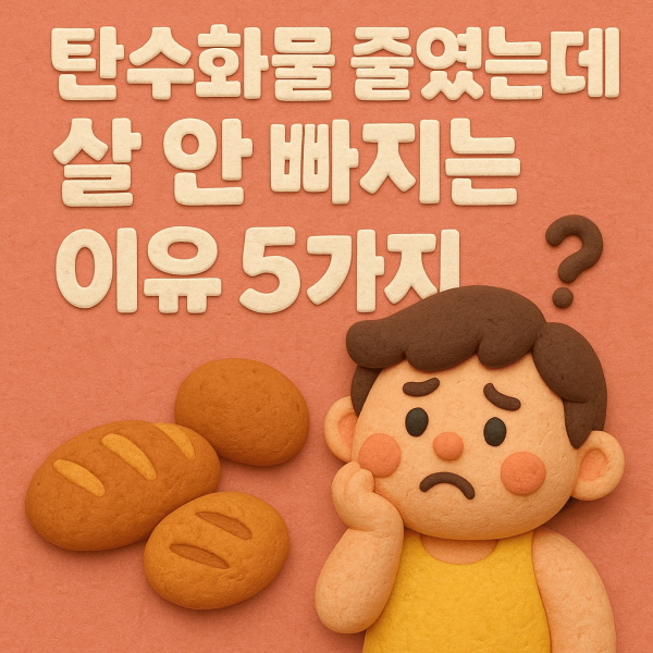 탄수화물 줄였는데 살 안 빠지는 이유 5가지/GPT