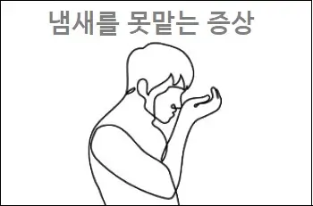 냄새를 못맡는 증상