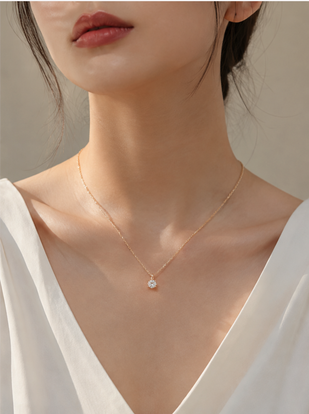 Comparison of model-worn images for earrings and necklaces