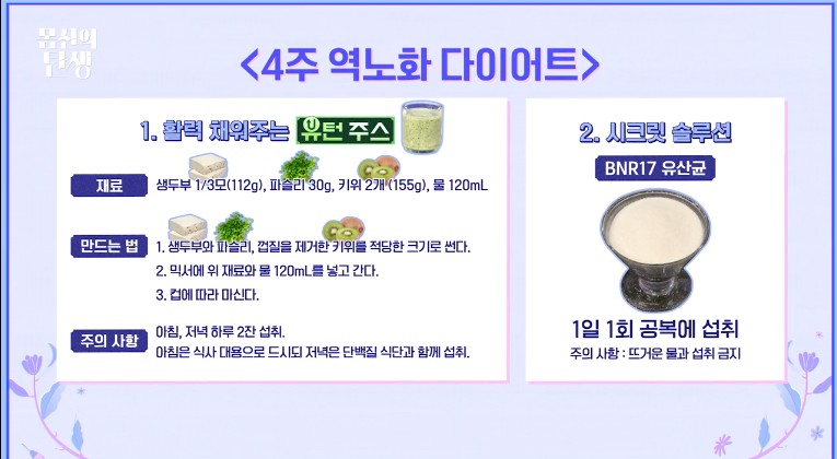 몸신의 탄생22화 4주 역노화 다이어트 프로그램