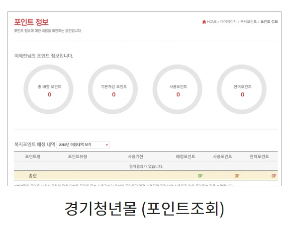 경기도 청년복지포인트 사용할수있는곳
