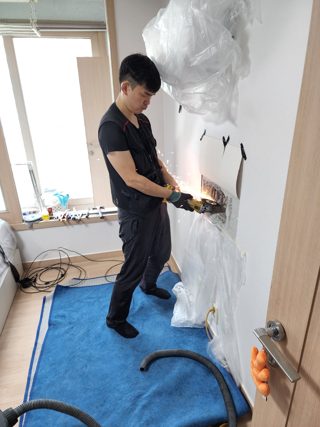 정관가화만사성더테라스1차에어컨매립배관교체